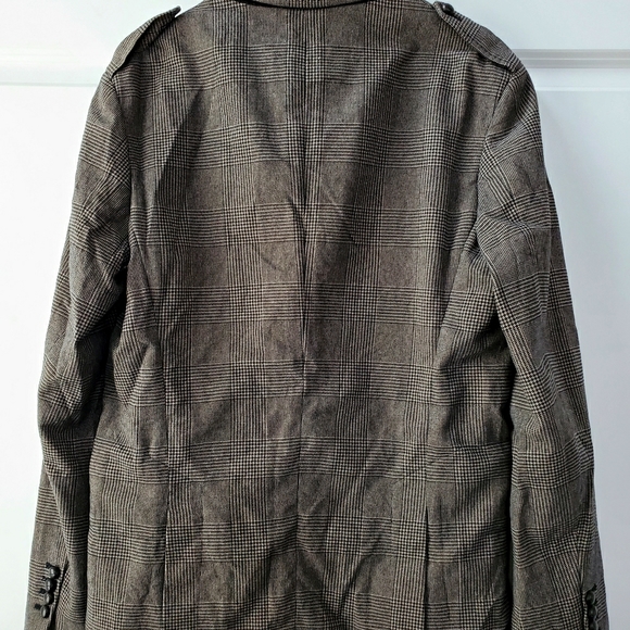 KENNETH COLE Plaid Military Blazer - Picture 9 of 9